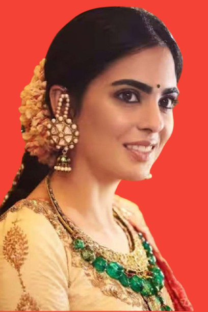 Isha_Ambani_South_Indian_Hairstyle_At_Anant_Ambani_Wedding-removebg-preview